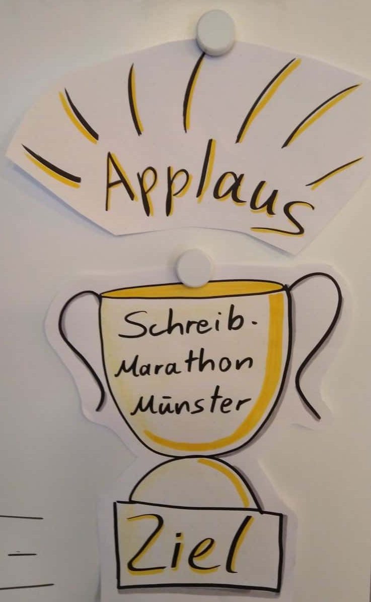 Applaus-für-den-Schreibmarathon-im-Schreibraum-Münster-Maike-Frie