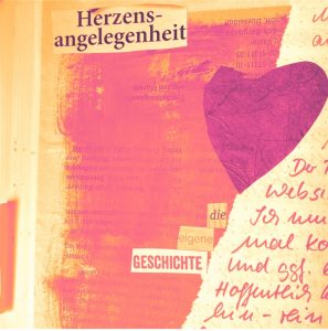 Plakat Herzensangelegenheiten von Doris Reich