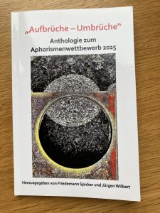 Cover der Anthologie zum Aphorismenwettbewerb 2025